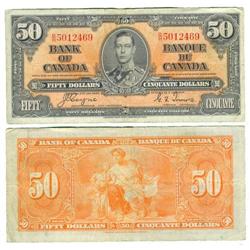 1937 Bank of Canada $50-F+