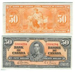 1937 Bank of Canada $50-CCGS VF30