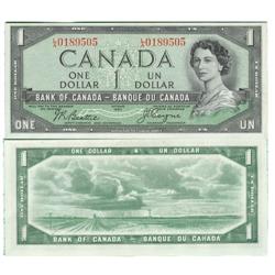 1954 Bank of Canada $1 Devil Face-Unc