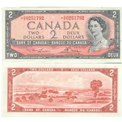 1954 Bank of Canada *$2 - Unc
