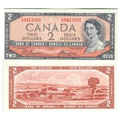 1954 Bank of Canada $2 Devil Face-Unc