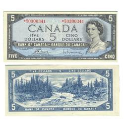 1954 Bank of Canada *$5-AU