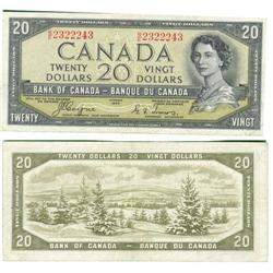 1954 Bank of Canada $20 Devil Face-VF