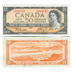 1954 Bank of Canada $50-EF+