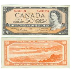 1954 Bank of Canada $50-EF/AU