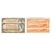 Image 1 : 1954 Bank of Canada $50 Sequential Pair-AU