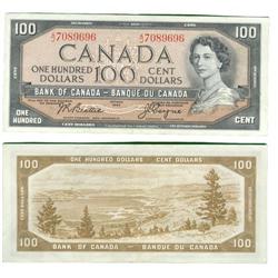 1954 Bank of Canada $100-VF/EF