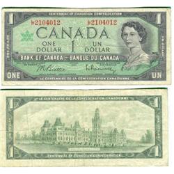 1967 Bank of Canada $1 Radar