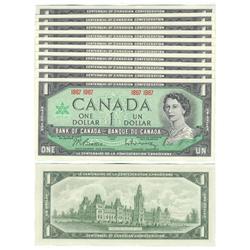 1967 Bank of Canada $1's-Unc