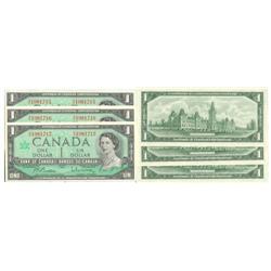1967 Bank of Canada $1's Consecutive - Unc