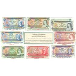 1969-1979 Bank of Canada Specimen Note Set