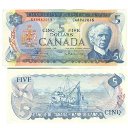 1972 Bank of Canada $5-Unc
