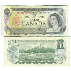 1973 Bank of Canada $1 Radar