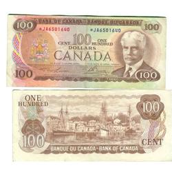 1975 Bank of Canada *$100 - F+