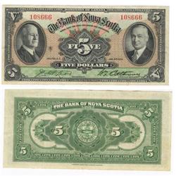 1935 Bank of Nova Scotia $5-EF