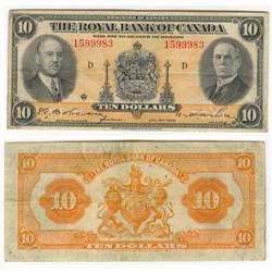1935 Royal Bank of Canada $10-aVF