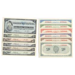 1961 Canadian Tire Money 3c-$1.00