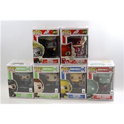 LOT OF 6 ASSORTED FUNKO POPS- GAMES VARIETY PACK;