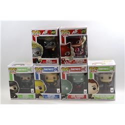 LOT OF 6 ASSORTED FUNKO POPS- GAMES VARIETY PACK;