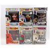 Image 1 : LOT OF 6 ASSORTED FUNKO POPS- VARIETY PACK;