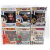 Image 1 : LOT OF 6 ASSORTED FUNKO POPS- VARIETY PACK;