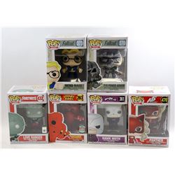 LOT OF 6 ASSORTED FUNKO POPS- VARIETY PACK;
