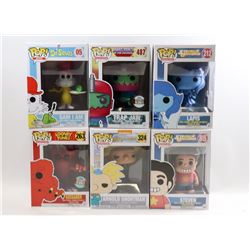 LOT OF 6 ASSORTED FUNKO POPS- VARIETY PACK;