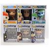 Image 1 : LOT OF 6 ASSORTED FUNKO POPS- DISNEY VARIETY PACK;