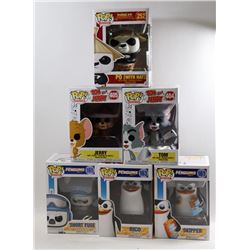 LOT OF 6 ASSORTED FUNKO POPS-  VARIETY PACK;