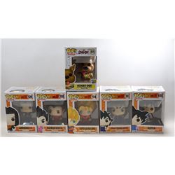 LOT OF 6 ASSORTED FUNKO POPS-  VARIETY PACK;