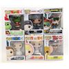 Image 1 : LOT OF 6 ASSORTED FUNKO POPS-  VARIETY PACK;