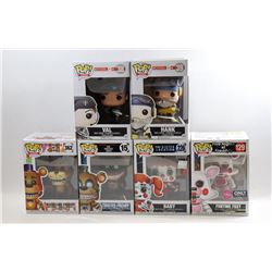 LOT OF 6 ASSORTED FUNKO POPS- GAMES VARIETY PACK;