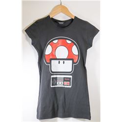 WOMEN'S NES RED MUSHROOM T-SHIRT SMALL