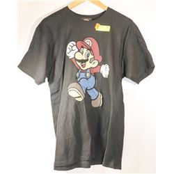MARIO MEN'S BLACK T-SHIRT LARGE