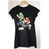 Image 1 : WOMEN'S PAPER MARIO BLACK T-SHIRT MEDIUM