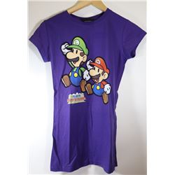 WOMEN'S PAPER MARIO PURPLE T-SHIRT MEDIUM