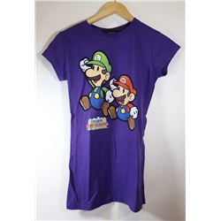 WOMEN'S PAPER MARIO PURPLE T-SHIRT MEDIUM