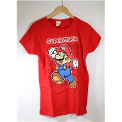WOMEN'S SUPER MARIO RED T-SHIRT MEDIUM
