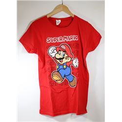 WOMEN'S SUPER MARIO RED T-SHIRT SMALL