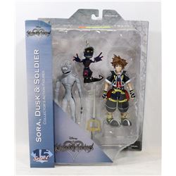 DISNEY KINGDOM HEARTS  "SORA, DUSK & SOLDIER"