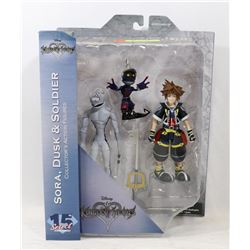 DISNEY KINGDOM HEARTS  "SORA, DUSK & SOLDIER"