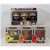 Image 1 : LOT OF 4 ASSORTED FUNKO POPS; PAC-MAN & RUSH
