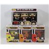 Image 1 : LOT OF 4 ASSORTED FUNKO POPS; PAC-MAN & RUSH