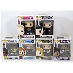 LOT OF 6 ASSORTED FUNKO POPS; ROCKS VARIETY PACK;