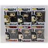 Image 1 : LOT OF 6 ASSORTED FUNKO POPS; ROCK VARIETY PACK;