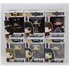 Image 1 : LOT OF 6 ASSORTED FUNKO POPS; ROCK VARIETY PACK;