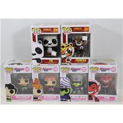 LOT OF 6 ASSORTED FUNKO POPS; VARIETY PACK;