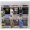 Image 1 : LOT OF 6 ASSORTED FUNKO POPS; VARIETY PACK;