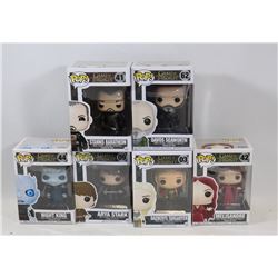 LOT OF 6 ASSORTED FUNKO POPS; GOT VARIETY PACK;