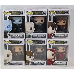 LOT OF 6 ASSORTED FUNKO POPS; GOT VARIETY PACK;